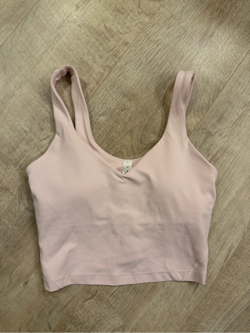 lululemon athletica Blush Pink Scoop Neck Crop Tank